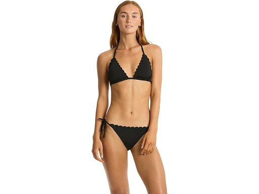 (取寄) シー レベル スイム スカルプド タイ サイド パンツ SEA LEVEL SWIM Scalloped Tie Side Pant Black (取寄) シー レベル スイム スカルプド タイ サイド パンツ SEA LEVEL SWIM Scalloped Tie Side Pant Black