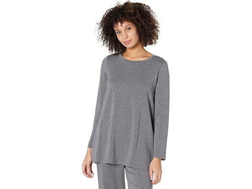 (取寄) アイリーン フィッシャー ジュエル ネック チュニック イン テンセル オーガニック コットン フリース Eileen Fisher Jewel Neck Tunic in Tencel Organic Cotton Fleece Ash (取寄) アイリーン フィッシャー ジュエル ネック チュニック イン テンセル オーガニック コットン フリース Eileen Fisher Jewel Neck Tunic in Tencel Organic Cotton Fleece Ash