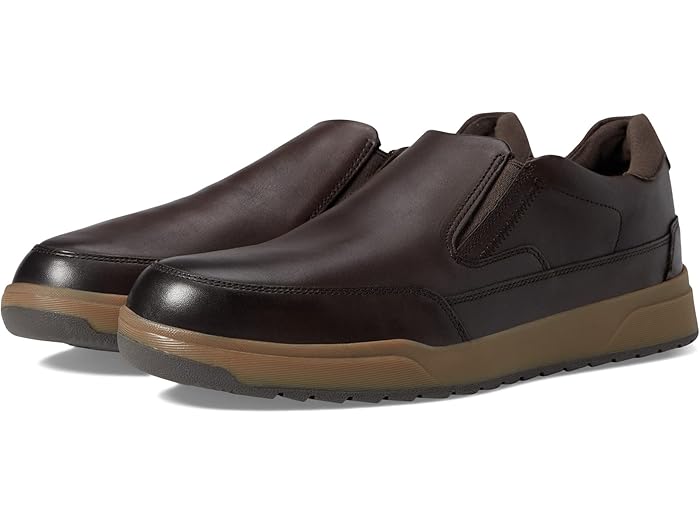 () åݡ ֥󥽥 åݥ Rockport Bronson Slip-On Dark Brown Leather