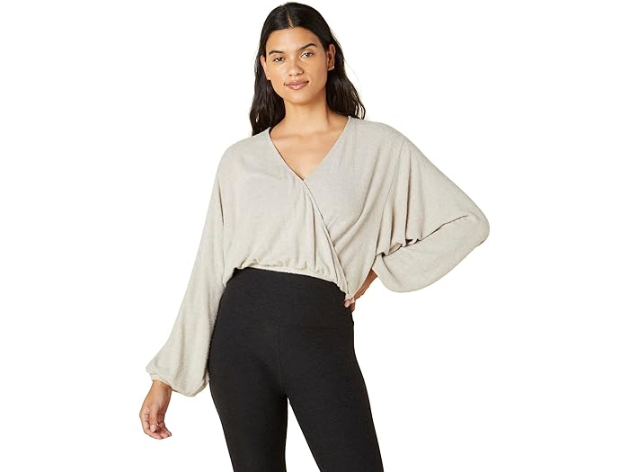 (取寄) ビヨンドヨガ ワップ アップ プルオーバー Beyond Yoga Wrapped Up Pullover Oatmeal