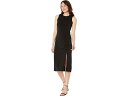 (取寄) マイケルコース ルーシュド スカート ミディ ドレス MICHAEL Michael Kors Ruched Skirt Midi Dress Bla...
