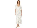 (取寄) ソルトウォーター ラックス ミキ シフォン ウィムジクル フローラルズ ショート スリーブ マキシ ドレス Saltwater Luxe Miki Chiffon Whimsical Florals Short Sleeve Maxi Dress Ivory