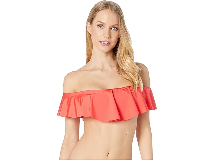 (取寄) トリーナターク インド ソリッズ オフ-ザ-ショルダー ヘアバンド Trina Turk Indo Solids Off-the-Shoulder Bandeau Poppy