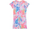 (取寄) ハーレー キッズ ショート スリーブ ロンパー (ビッグ キッズ) Hurley Kids Short Sleeve Romper (Big Kids) Pink Multi