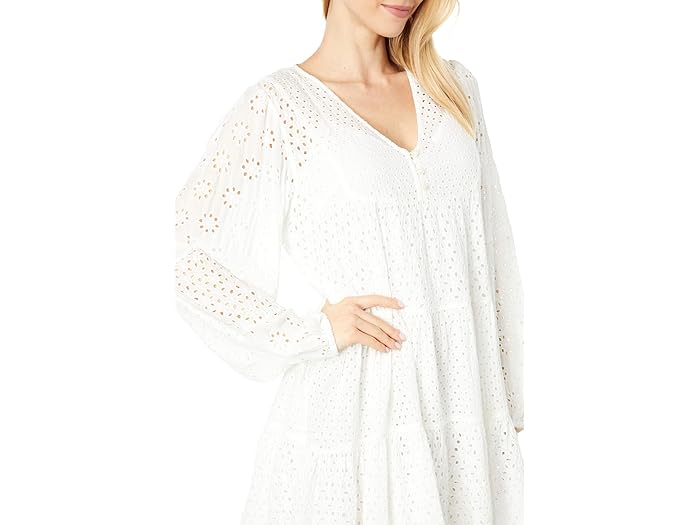 (取寄) ラッキーブランド ティアード ウーブン ペザント ドレス Lucky Brand Tiered Woven Peasant Dress Marshmallow