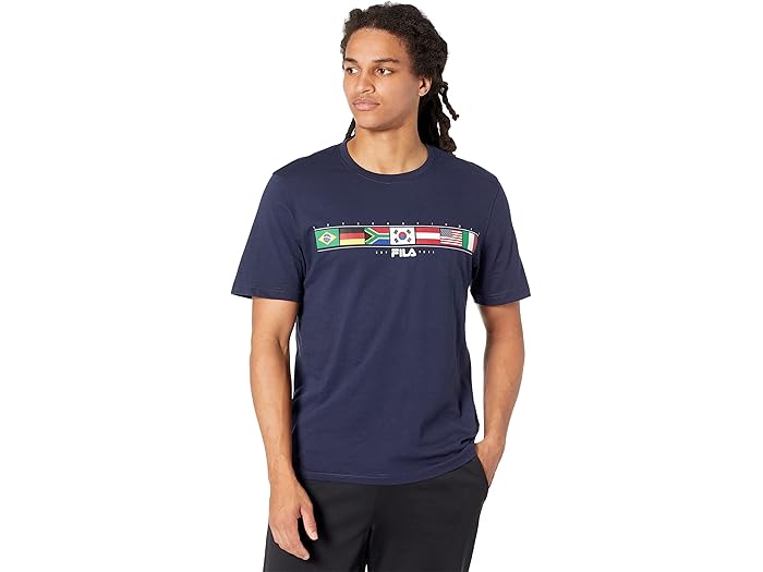 (取寄) フィラ ヒューグメン グラフィック ティー Fila Huegmen Graphic Tee Fila Navy