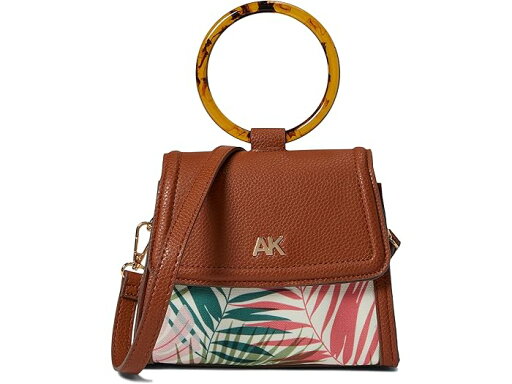 (取寄) アンクライン ミニ パーム プリント ラウンド ハンドル サッチェル Anne Klein Mini Palm Print Round Handle Satchel Fruit Punch Multi Palm/Saddle (取寄) アンクライン ミニ パーム プリント ラウンド ハンドル サッチェル Anne Klein Mini Palm Print Round Handle Satchel Fruit Punch Multi Palm/Saddle