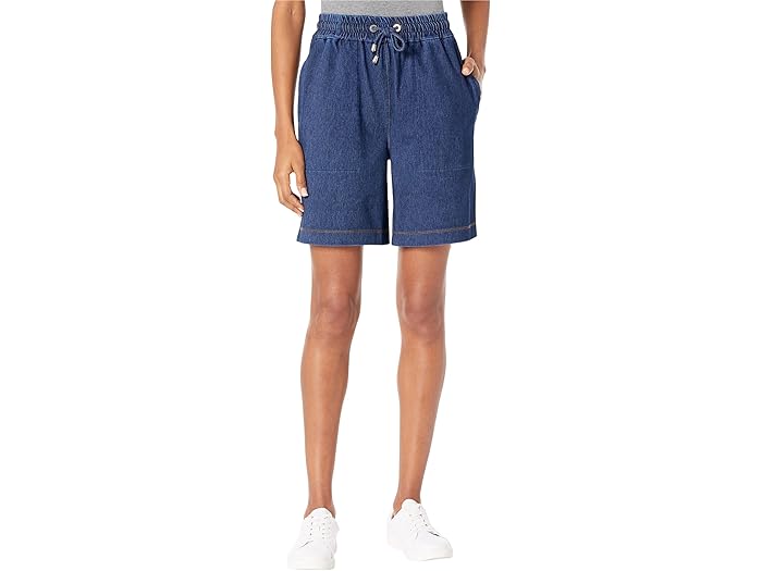 (取寄) リセ ロングライン リプレイブ ラウンジ ショーツ イン ライトウェイト リプレイブ デニム Lysse Longline Repreve Lounge Shorts in Lightweight Repreve Denim Light Indigo