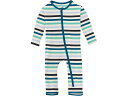 (取寄) キッキー パンツ キッズ プリント カバーオール ウィズ 2ウェイ ジッパー (インファント) Kickee Pants Kids Print Coverall with Two-Way Zipper (Infant) Little Boy Blue Stripe