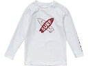 (取寄) スナッパー ロック ロング スリーブ ラッシュガード トップ (トドラー/リトル キッズ/ビッグ キッズ) Snapper Rock Long Sleeve Rashguard Top (Toddler/Little Kids/Big Kids) Surf White(4)
