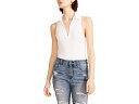 (取寄) マッデン ガール ジョニー カラー ボディスーツ Madden Girl Johnny Collar Bodysuit White