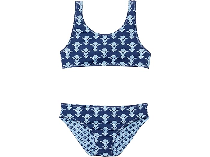 (取寄) ヴィンヤードヴァインズ キッズ リバーシブル ブロック プリント ビキニ (トドラー/リトル キッズ/ビッグ キッズ) Vineyard Vines Kids Reversible Block Print Bikini (Toddler/Little Kids/Big Kids) Deep Bay
