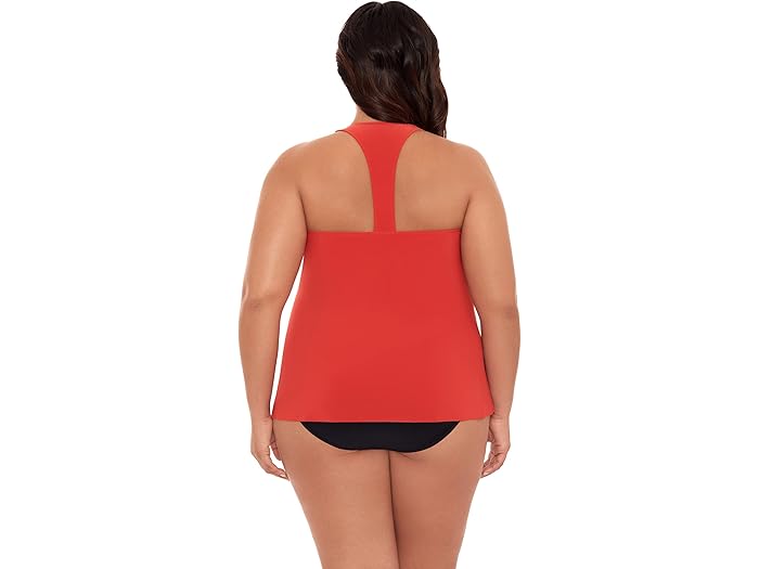 (取寄) マジックスーツ プラス サイズ ソリッド テイラー タンキニ Magicsuit Plus Size Solid Taylor Tankini Coral Sands