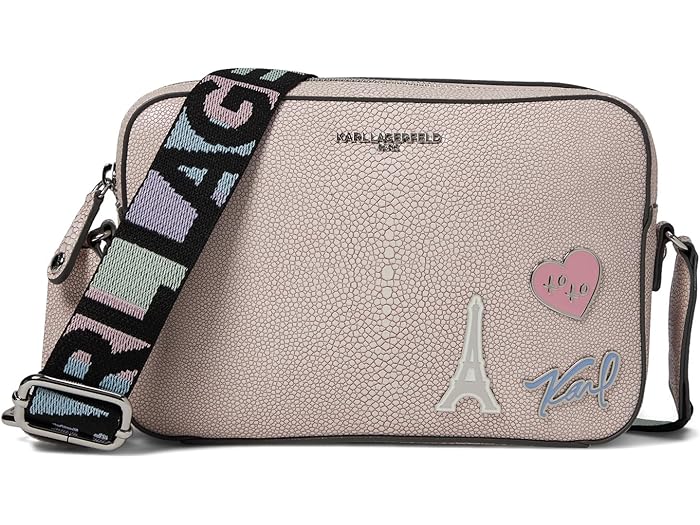 (取寄) カール ラガーフェルド パリ メイベル クロスボディ Karl Lagerfeld Paris Maybelle Crossbody Dusty Pink