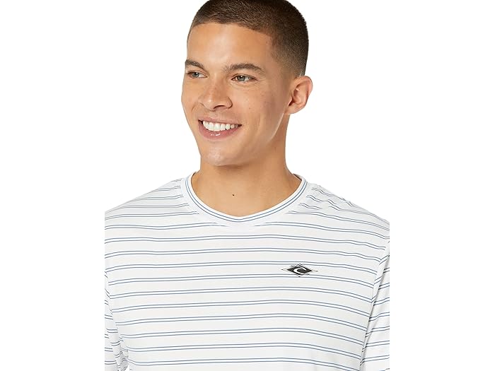 (取寄) リップ カール プレーン ストライプ ショート スリーブ UV Rip Curl Plain Stripe Short Sleeve UV White
