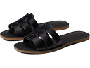(取寄) メイドウェル ザ ボードウォーク フィッシャーマン スライド サンダル イン レザー Madewell The Boardwalk Fisherman Slide Sandal in Leather True Black(4)