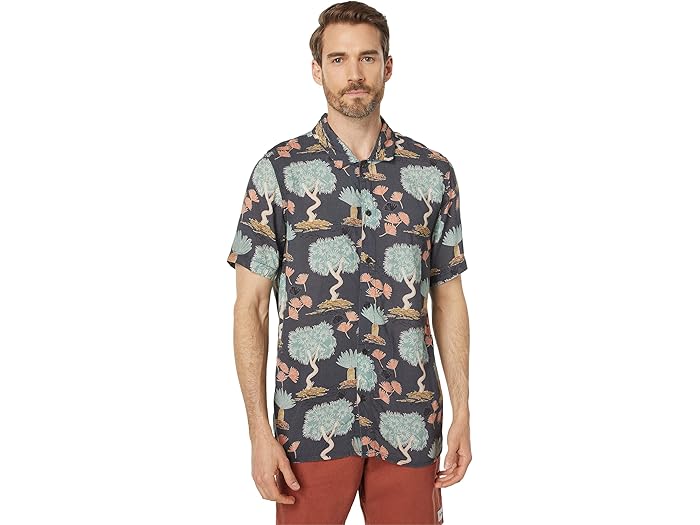 () ꥺ ե 硼 ꡼  Rhythm Floral Short Sleeve Shirt Black