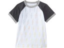 (取寄) チェイサー キッズ グラジエント ボルツ ラグラン ティー (トドラー/リトル キッズ) Chaser Kids Gradient Bolts Raglan Tee (Toddler/Little Kids) White(4)