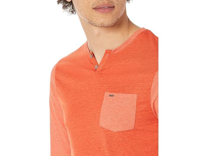 (取寄) バッファロー デビット ビトン カディ バーンアウト ヘンリー - Buffalo David Bitton Kaddy Burnout Henley - BM23537 Redwood