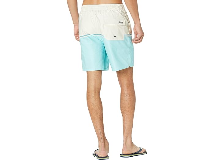 (取寄) クイックシルバー ウォーターマン ザ デック ストライプ ボレー 18 ボードショーツ Quiksilver Waterman The Deck Stripe Volley 18 Boardshorts Gulf Stream