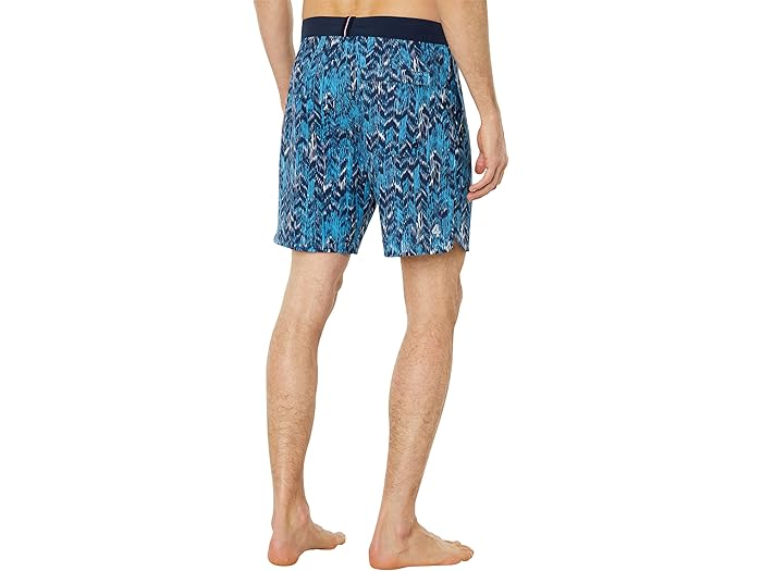 (取寄) フォーラップス ボードショーツ アンライン 8 Fourlaps Boardshorts Unlined 8" Batik Navy