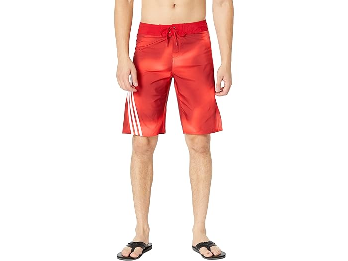 (取寄) アディダス メルボルン グラフィック 21 ボードショーツ adidas Melbourne Graphic 21" Boardshorts Vivid Red/White