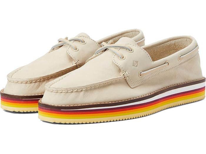 (取寄) スペリー A/O 2-アイ スタック EVA マルチ ストライプ Sperry A/O 2-Eye Stacked Eva Multi Stripe Ivory