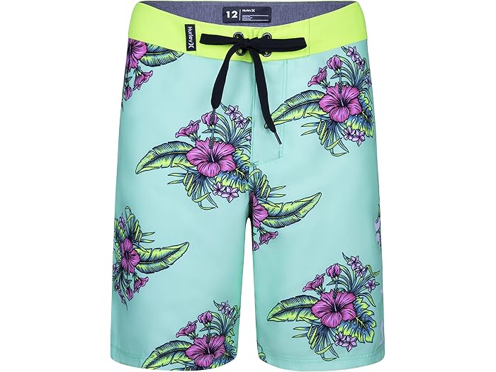 (取寄) ハーレー キッズ フローラル ボードショーツ (ビッグ キッズ) Hurley Kids Floral Boardshorts (Big Kids) Green Glow