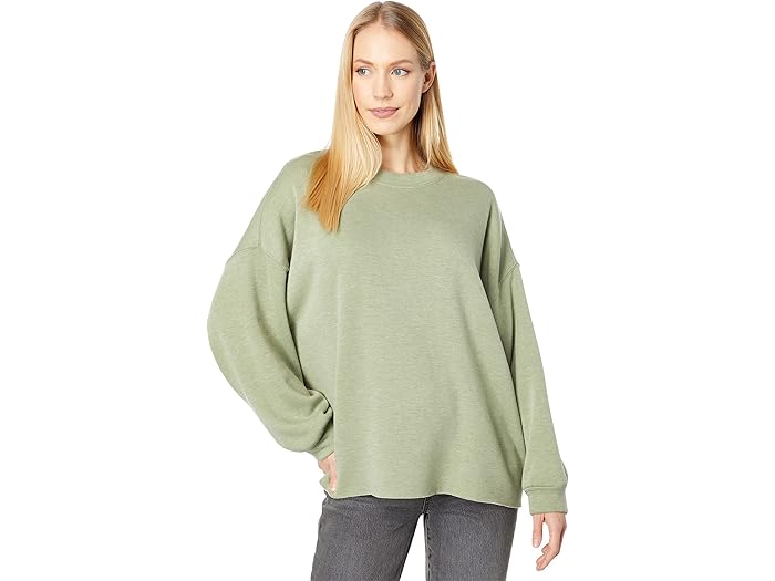 (取寄) ディラン バイ トゥルー グリット マディソン ラックス フリース クルー ネック スウェットシャツ Dylan by True Grit Madison Lux Fleece Crew Neck Sweatshirt Light Laurel