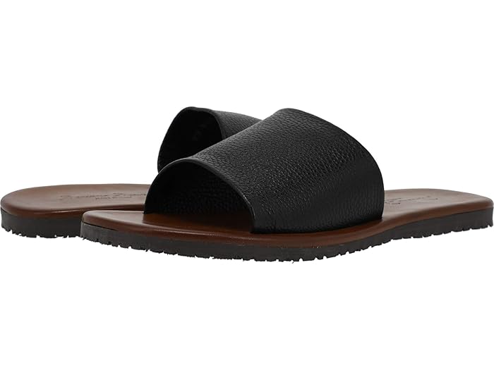 () ޥå ޥåƥ ɥꥢ 쥶 饤 Massimo Matteo Adria Leather Slide Black