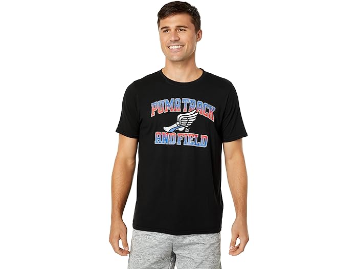 (取寄) プーマ ウィングド フット ビンテージ ティー PUMA Winged Foot Vintage Tee Puma Black