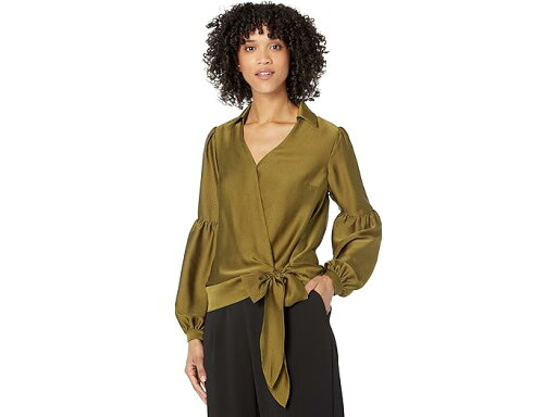 (取寄) マイケルコース ハンマー ステイン ラップ トップ MICHAEL Michael Kors Hammered Stain Wrap Top Smoky Olive (取寄) マイケルコース ハンマー ステイン ラップ トップ MICHAEL Michael Kors Hammered Stain Wrap Top Smoky Olive