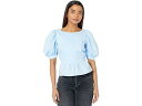 (取寄) バルドー ペプラム ポプリン トップ Bardot Peplum Poplin Top Cornflower