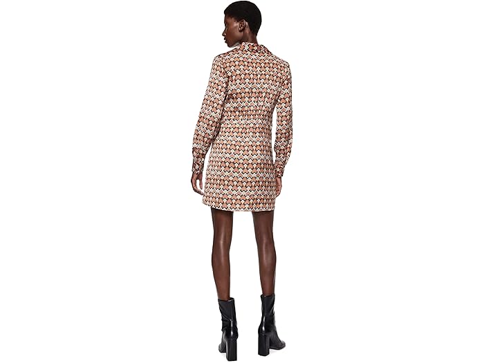 (取寄) マンゴ レオナルダ ドレス MANGO Leonarda Dress Brown