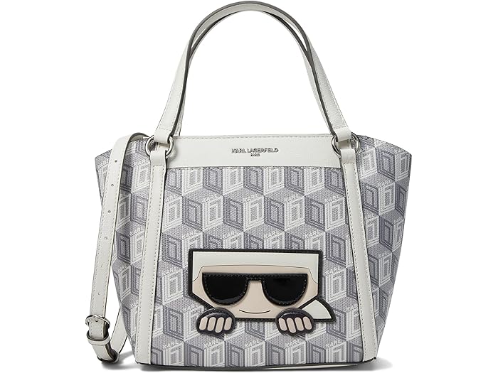 ()  饬ե ѥ ꥹ ȡ Karl Lagerfeld Paris Iris Tote White/Grey