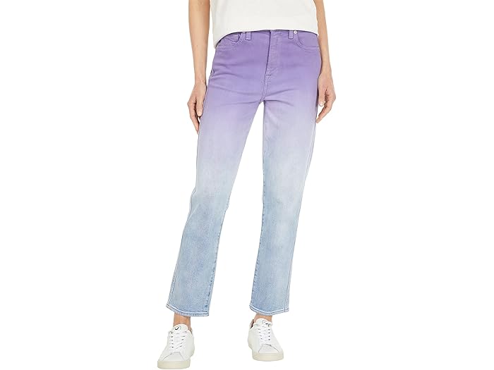 (取寄) セブンフォーオールマンカインド ハイウェスト クロップド ストレート イン オンブレ ライト ヘブン 7 For All Mankind High-Waist Cropped Straight in Ombre Light Haven Ombre Light Haven