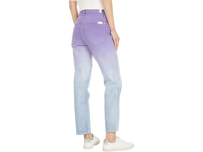 (取寄) セブンフォーオールマンカインド ハイウェスト クロップド ストレート イン オンブレ ライト ヘブン 7 For All Mankind High-Waist Cropped Straight in Ombre Light Haven Ombre Light Haven