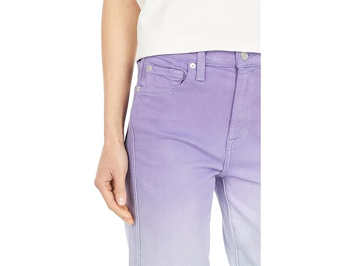 (取寄) セブンフォーオールマンカインド ハイウェスト クロップド ストレート イン オンブレ ライト ヘブン 7 For All Mankind High-Waist Cropped Straight in Ombre Light Haven Ombre Light Haven