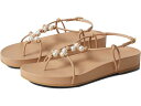 (取寄) スチュアート ワイツマン パール ノット フラッツ サンダル Stuart Weitzman Pearl Knot Flat Sandal Adobe
