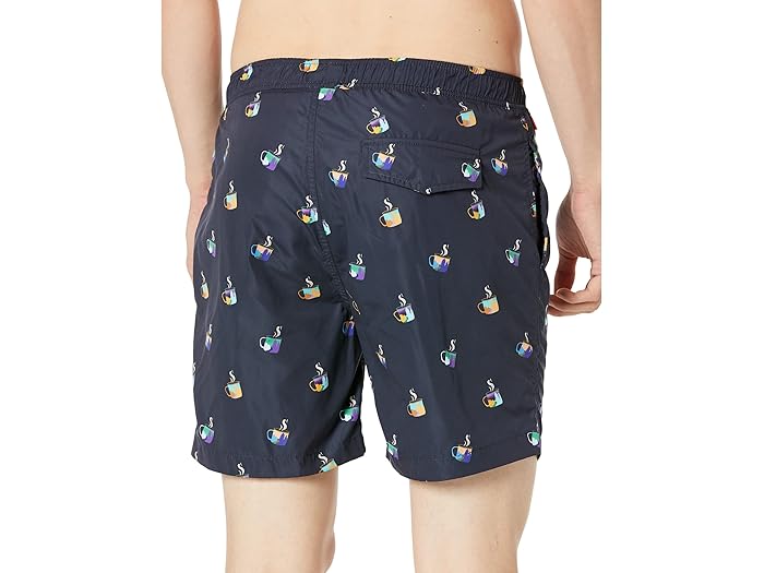 (取寄) スコッチ & ソーダ ミッド レングス プリンテッド スイム ショーツ イン リサイクル ポリエステル Scotch & Soda Mid Length Printed Swim Shorts in Recycled Polyester Combo B