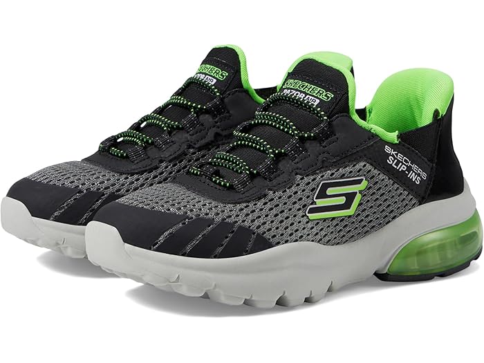 (取寄) キッズ スリップ インス レザー フレックス エアー 403839L (リトル キッド ビッグ キッド) Slip-Ins Razor Flex Air 403839L (Little Kid/Big Kid) Charcoal/Black