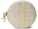 (取寄) アヌシュカ ラウンド コイン パース 1175 Anuschka Round Coin Purse 1175 Croco Embossed Cream Gold