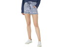 (取寄) ローレンジェームズ ダラス カウボーイズ ラッフル ウェスト ハイライズ ショーツ Lauren James Dallas Cowboys Ruffle Waist High-Rise Shorts Navy Tie-Dye(4)