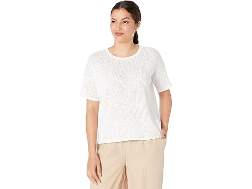 (取寄) アイリーン フィッシャー ジュエル ネック プルオーバー Eileen Fisher Jewel Neck Pullover White (取寄) アイリーン フィッシャー ジュエル ネック プルオーバー Eileen Fisher Jewel Neck Pullover White