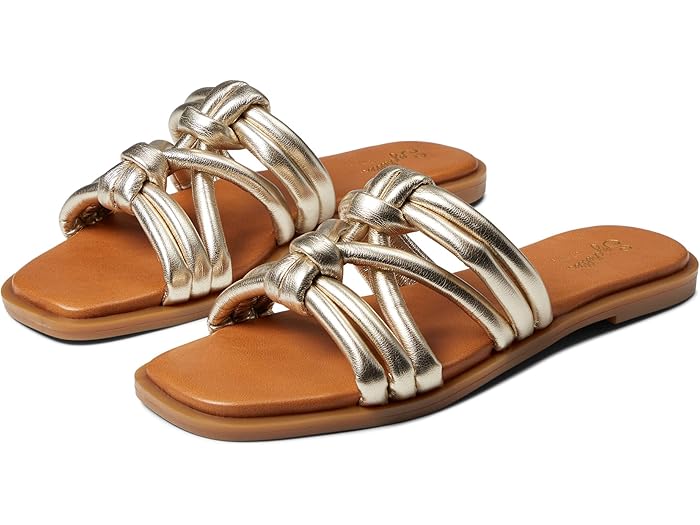 ()  - Seychelles Sun-Kissed Gold Metallic V-Leather