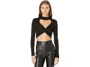 (取寄) マッデン ガール ロング スリーブ ツイステッド フロント リブド プルオーバー Madden Girl Long Sleeve Twisted Fr...