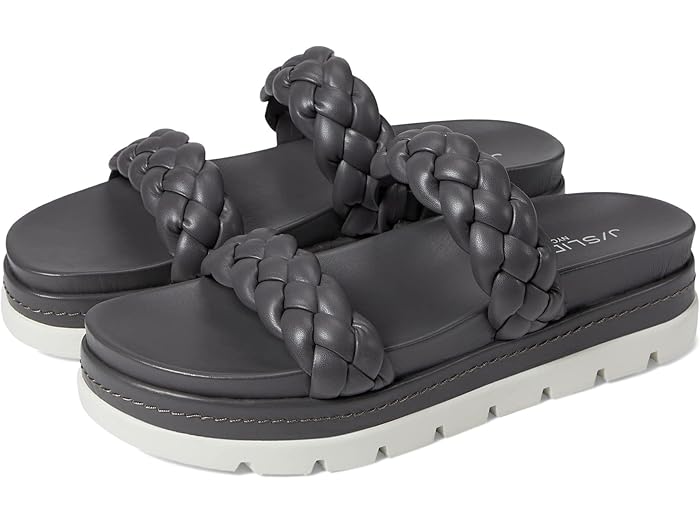 () /饤 ꡼ J/Slides Reese Dark Grey Leather