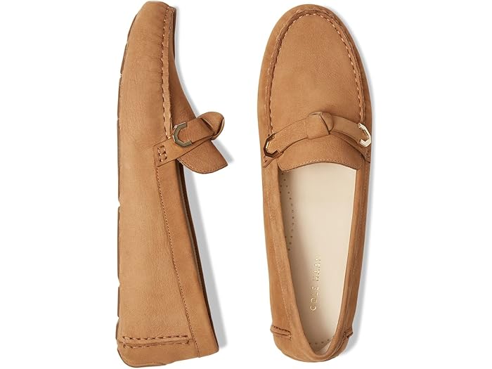 (取寄) エブリン ボウ ドライバ Evelyn Bow Driver Birch Beige Nubuck (Akuya)