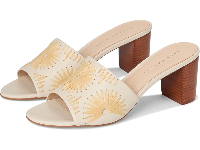 (取寄) ロジャース スージー サンダル ナッパ ラフィア Susie Sandal - Nappa/Raffia Ivory/Natural