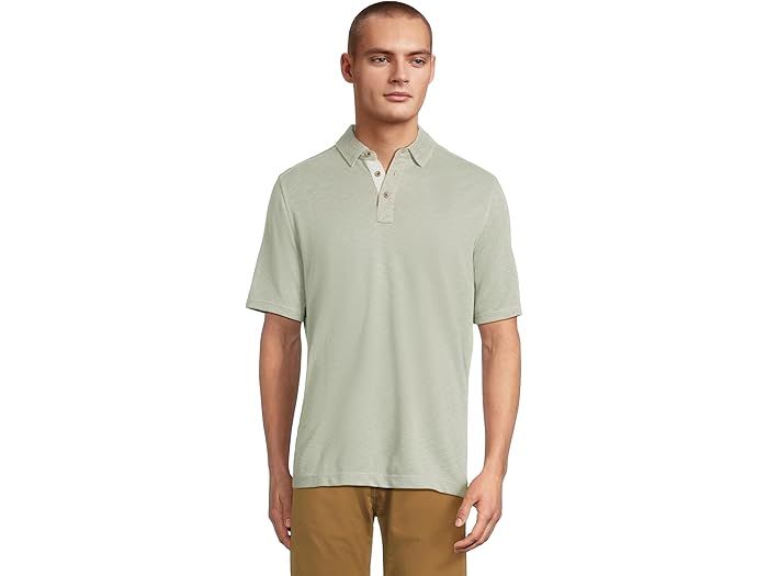 (取寄) ジョンストン&マーフィー ビンテージ スラブ ポロ Vintage Slub Polo Sage